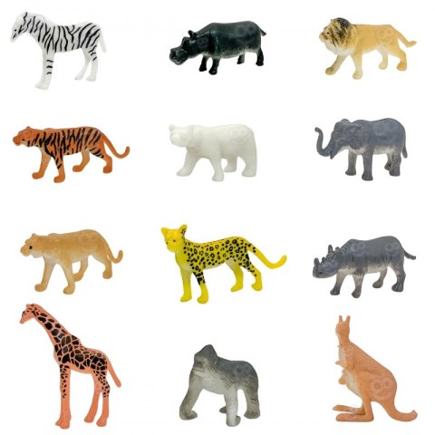 WOOPIE Zestaw Figurki Zwierzęta Safari 34 szt.