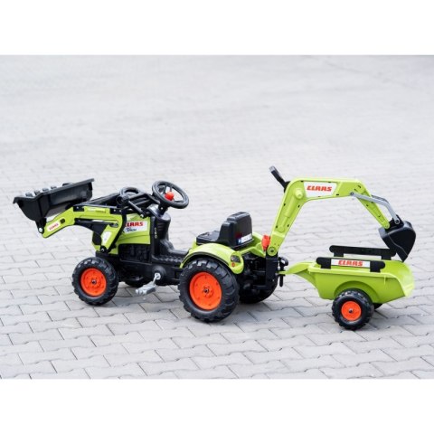 FALK Traktor z Przyczepą CLAAS Arion Backhoe ŁYŻKA + Ładowarka Od 2 Lat