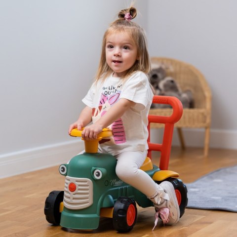 JEŹDZIK PCHACZ TRAKTOREK FALK MAURICE DLA DZIECKA 1-3 LAT SCHOWEK OPARCIE