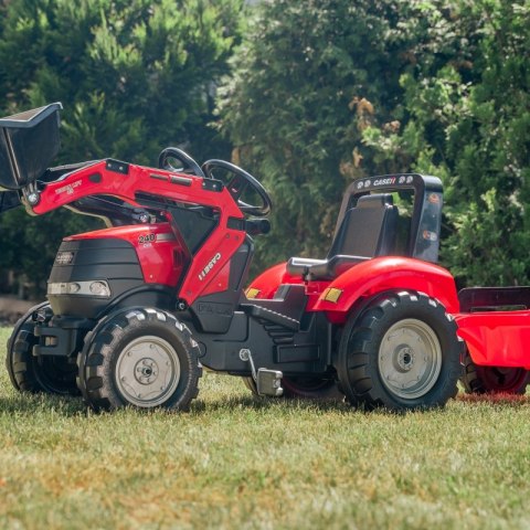TRAKTOR NA PEDAŁY DLA DZIECI 3-6 LAT DO 50KG FALK CASE RUCHOMA ŁYŻKA PRZYCZEPA