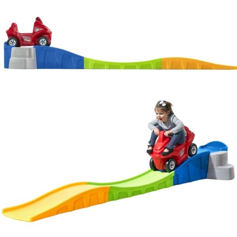 JEŹDZIK PCHACZ DLA DZIECI WAGON KOLEJKA GÓRSKA Z TOREM DO ZJAZDU STEP2