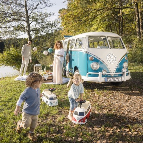 JEŹDZIK PCHACZ SAMOCHÓD DLA DZIECKA BIG VW T1 KAMPER VAN SCHOWEK CICHE KOŁA