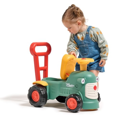 JEŹDZIK PCHACZ TRAKTOREK FALK MAURICE DLA DZIECKA 1-3 LAT SCHOWEK OPARCIE