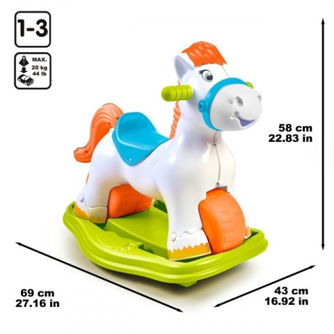 FEBER Interaktywny Bujany Konik 2w1 - Jeździk Biegowy FEBER Interaktywny Bujany Konik 2w1 - Jeździk Biegowy