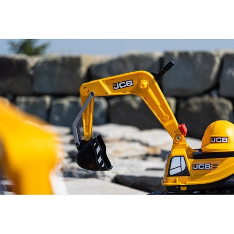 JEŹDZIK KOPARKA FALK JCB DIGGER DLA DZIECKA 3-7 LAT RUCHOMA ŁYŻKA + KASK