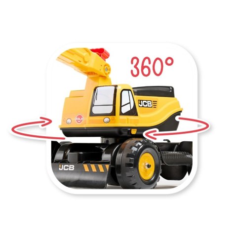 JEŹDZIK KOPARKA FALK JCB DIGGER DLA DZIECKA 3-7 LAT RUCHOMA ŁYŻKA + KASK