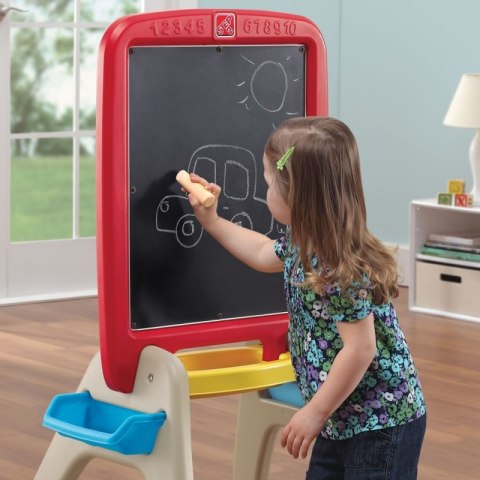 TABLICA KREDOWA SUCHOŚCIERALNA MAGNETYCZNA 3W1 SZTALUGA AKCESORIA STEP2