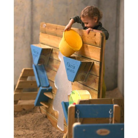 CLASSIC WORLD EDU Drewniana Ścianka do Zabawy w Piasku z Ławeczką i Lustrem