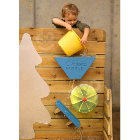 CLASSIC WORLD EDU Drewniana Ścianka do Zabawy w Piasku z Ławeczką i Lustrem
