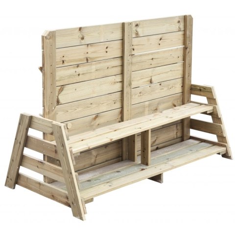 CLASSIC WORLD EDU Drewniana Ścianka do Zabawy w Piasku z Ławeczką i Lustrem