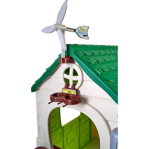 DOMEK OGRODOWY DLA DZIECI FEBER ECO ANTY UV KARMNIK SEGREGACJA ODPADÓW IMITACJA PANELU SŁONECZNEGO