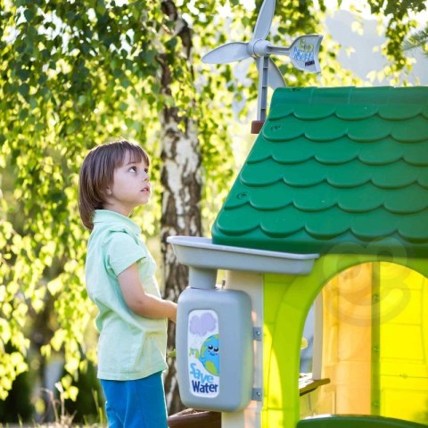 DOMEK OGRODOWY DLA DZIECI FEBER ECO ANTY UV KARMNIK SEGREGACJA ODPADÓW IMITACJA PANELU SŁONECZNEGO