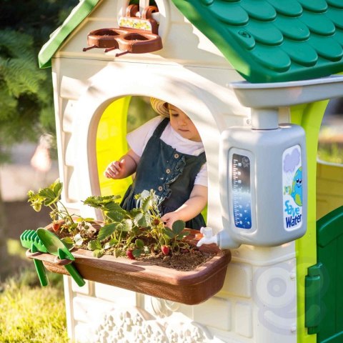 DOMEK OGRODOWY DLA DZIECI FEBER ECO ANTY UV KARMNIK SEGREGACJA ODPADÓW IMITACJA PANELU SŁONECZNEGO