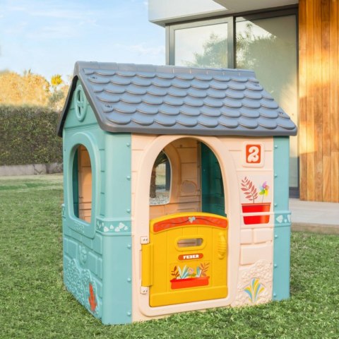 DOMEK OGRODOWY DLA DZIECI FEBER CASUAL DRZWICZKI SKRZYNKA NA LISTY ANTY UV
