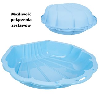 PIASKOWNICA DLA DZIECI BASEN MUSZELKA NIEBIESKA 3W1 BASEN SUCHY 1 SZT