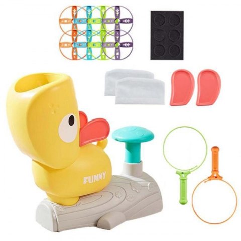 GRA ZRĘCZNOŚCIOWA ZŁAP FRISBEE WYRZUTNIA DYSKÓW DLA DZIECI EDUKACYJNA