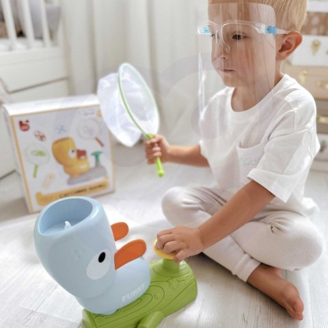 GRA ZRĘCZNOŚCIOWA ZŁAP FRISBEE WYRZUTNIA DYSKÓW DLA DZIECI EDUKACYJNA