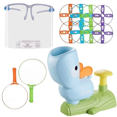 GRA ZRĘCZNOŚCIOWA ZŁAP FRISBEE WYRZUTNIA DYSKÓW DLA DZIECI EDUKACYJNA