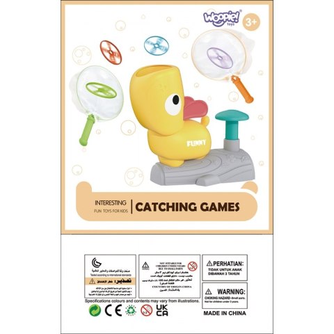 GRA ZRĘCZNOŚCIOWA ZŁAP FRISBEE WYRZUTNIA DYSKÓW DLA DZIECI EDUKACYJNA