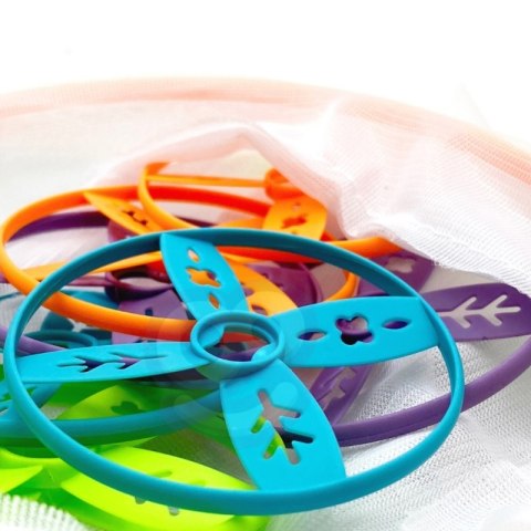GRA ZRĘCZNOŚCIOWA ZŁAP FRISBEE WYRZUTNIA DYSKÓW DLA DZIECI EDUKACYJNA