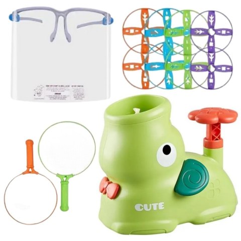 GRA ZRĘCZNOŚCIOWA ZŁAP FRISBEE WYRZUTNIA DYSKÓW DLA DZIECI EDUKACYJNA