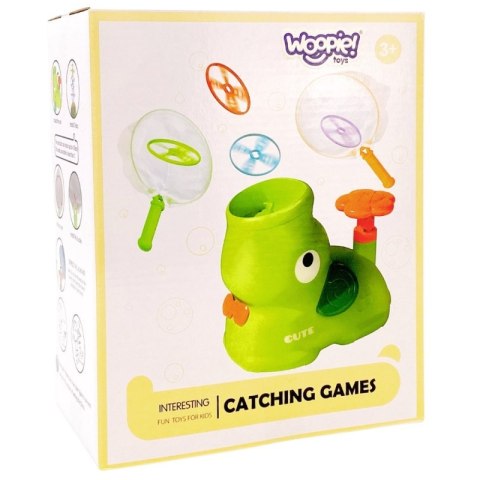 GRA ZRĘCZNOŚCIOWA ZŁAP FRISBEE WYRZUTNIA DYSKÓW DLA DZIECI EDUKACYJNA