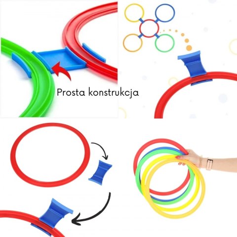 GRA KLASY ZESTAW DO SKAKANIA PIERŚCIENIE OBRĘCZE 10 SZT EDUKACYJNA