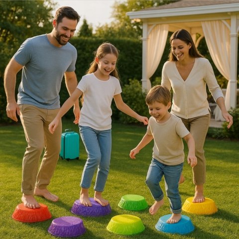 WOOPIE Kamienie Balansujące Świecące Sensoryczne Trening Równowagi 6 szt