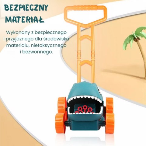 KOSIARKA OGRODOWA DINO NA BAŃKI MYDLANE DLA DZIECI DINOZAUR PŁYN KOLOROWA