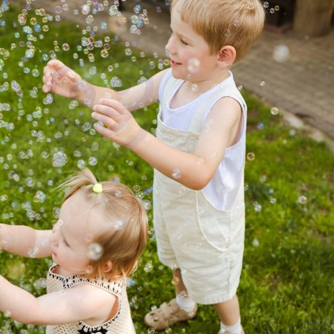 PIŁA ŁAŃCUCHOWA PISTOLET DO ROBIENIA BANIEK MYDLANYCH DLA DZIECI