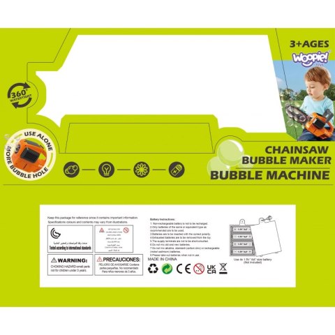 PIŁA ŁAŃCUCHOWA PISTOLET DO ROBIENIA BANIEK MYDLANYCH DLA DZIECI