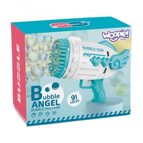 PISTOLET DO ROBIENIA BANIEK MYDLANYCH 91 OTWORÓW NIEBIESKI DLA DZIECI