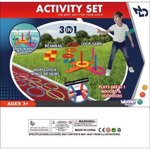 ZESTAW 3W1 SERSO GRA W KLASY CORNHOLE RZUT DO CELU WORECZKAMI EDUKACYJNA