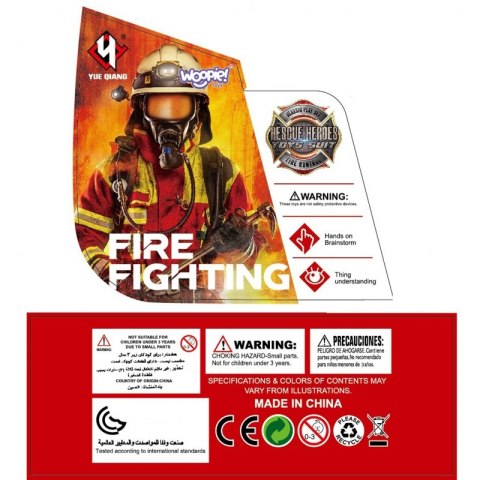 ZESTAW WALIZKA STRAŻAKA Z GAŚNICĄ 7 EL EDUKACYJNY DLA DZIECI ZABAWA
