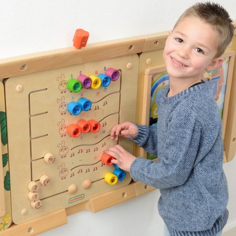MASTERKIDZ Kolorowe Gąsieniczki Nauka Liczb i Ilości - Tablica Ścienna Edukacyjna Montessori MASTERKIDZ Kolorowe Gąsieniczki Nauka Liczb i Ilości - Tablica Ścienna Edukacyjna Montessori