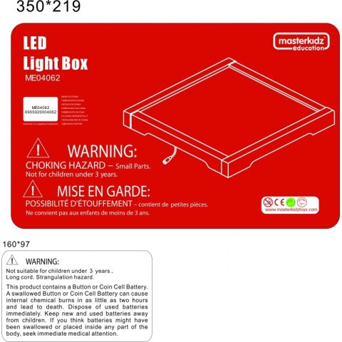 MASTERKIDZ Panel Skrzynia LED Sensoryczna