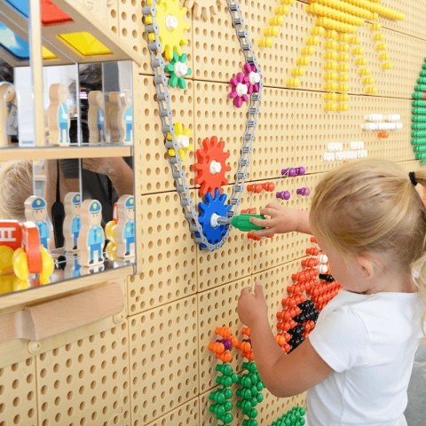 MASTERKIDZ Koła Zębate i Łańcuch 79 El. Zbuduj Własny Mechanizm Do Tablic STEAM