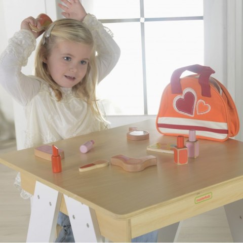 ZESTAW PIĘKNOŚCI DLA DZIEWCZYNKI DREWNIANE STUDIO PIĘKNOŚCI W TOREBCE MASTERKIDZ