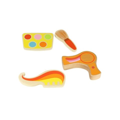 ZESTAW PIĘKNOŚCI DLA DZIEWCZYNKI DREWNIANE STUDIO PIĘKNOŚCI W TOREBCE MASTERKIDZ