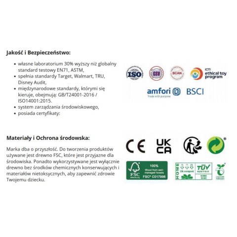 CLASSIC WORLD Grzechotka 2w1 Drewniany Instrument Tęczowy Marakas 1 szt.