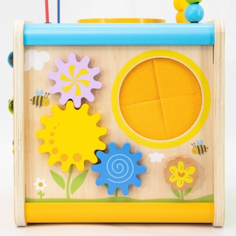 Viga Drewniana Kostka Edukacyjna 5w1