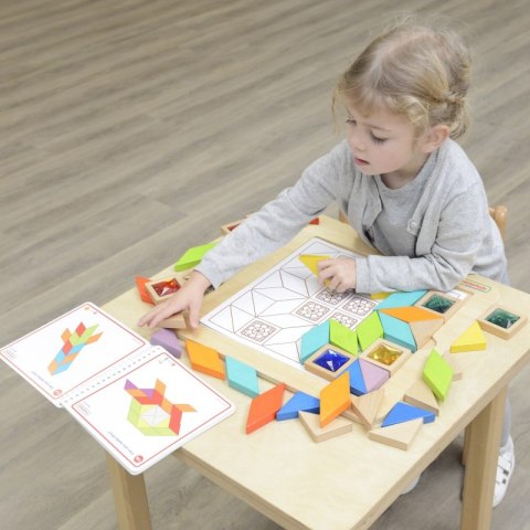 MASTERKIDZ Układanka Mozaika Nauka Kolorów i Kształtów Tangram Montessori MASTERKIDZ Układanka Mozaika Nauka Kolorów i Kształtów Tangram Montessori
