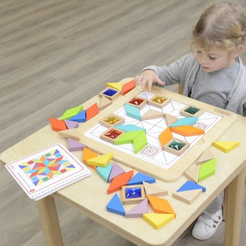 MASTERKIDZ Układanka Mozaika Nauka Kolorów i Kształtów Tangram Montessori MASTERKIDZ Układanka Mozaika Nauka Kolorów i Kształtów Tangram Montessori