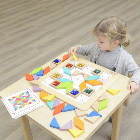 MASTERKIDZ Układanka Mozaika Nauka Kolorów i Kształtów Tangram Montessori MASTERKIDZ Układanka Mozaika Nauka Kolorów i Kształtów Tangram Montessori