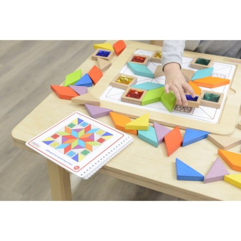 MASTERKIDZ Układanka Mozaika Nauka Kolorów i Kształtów Tangram Montessori MASTERKIDZ Układanka Mozaika Nauka Kolorów i Kształtów Tangram Montessori