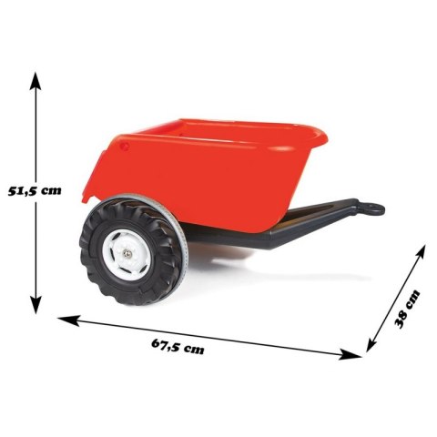 WOOPIE Przyczepka SUPER TRAILER Czerwona 35 kg