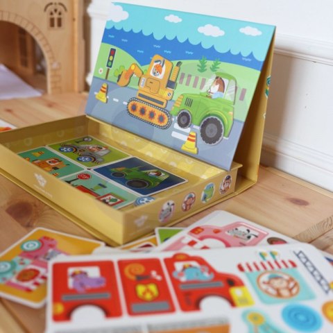 UKŁADANKA EDUKACYJNA MONTESSORI MAGNETYCZNE PUDEŁKO DLA DZIECI 80 EL TRWAŁE