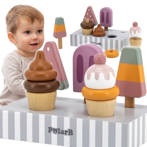 LODY NA PATYKU ZE STOJAKIEM 5 SZT. EDUKACYJNE KREATYWNE DLA DZIECI ZABAWA