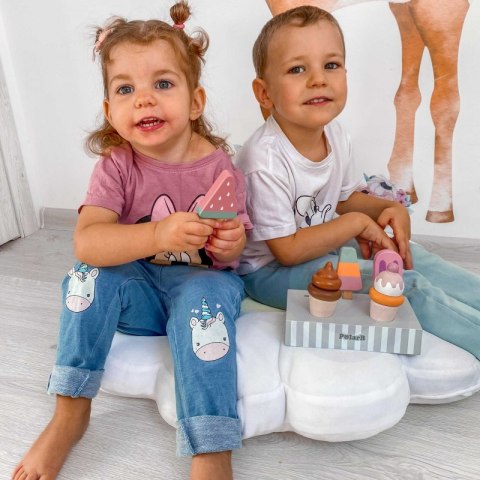 LODY NA PATYKU ZE STOJAKIEM 5 SZT. EDUKACYJNE KREATYWNE DLA DZIECI ZABAWA