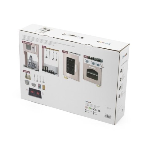 KUCHNIA DREWNIANA VIGA POLARB DLA DZIECI ŚWIATŁO DŹWIĘK GARNKI AKCESORIA RÓŻOWA